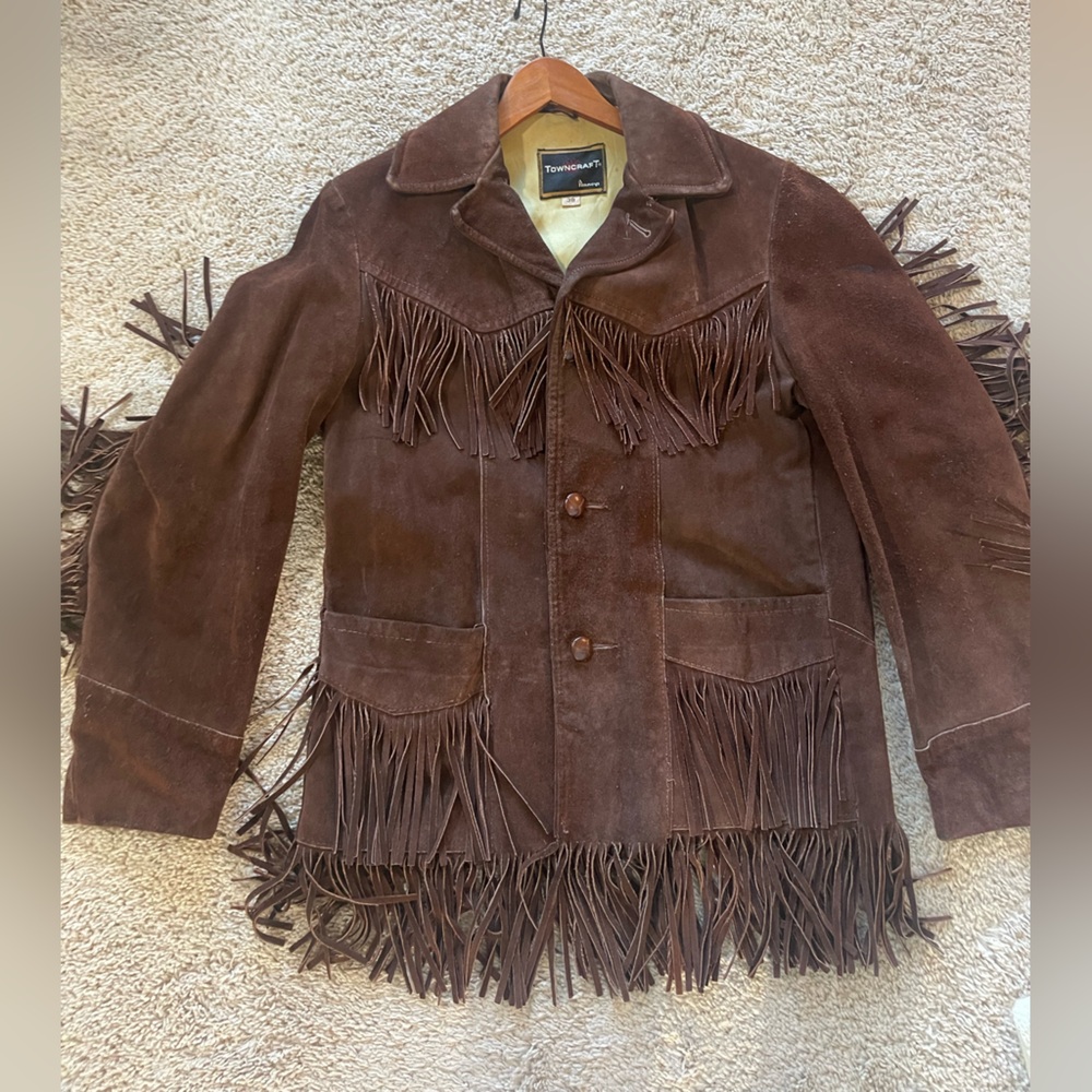 Vintage Towncraft Suede Fringe Jacket Cowgirl